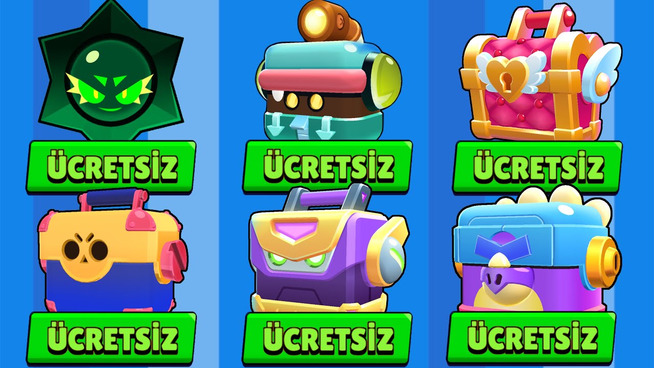 HERKESE ÜCRETSİZ KUTU VE ÜCRETSİZ KAOS HEDİYESİ VEREN ŞANSLI HAFTA ÖDÜLLERİ !! BRAWL STARS