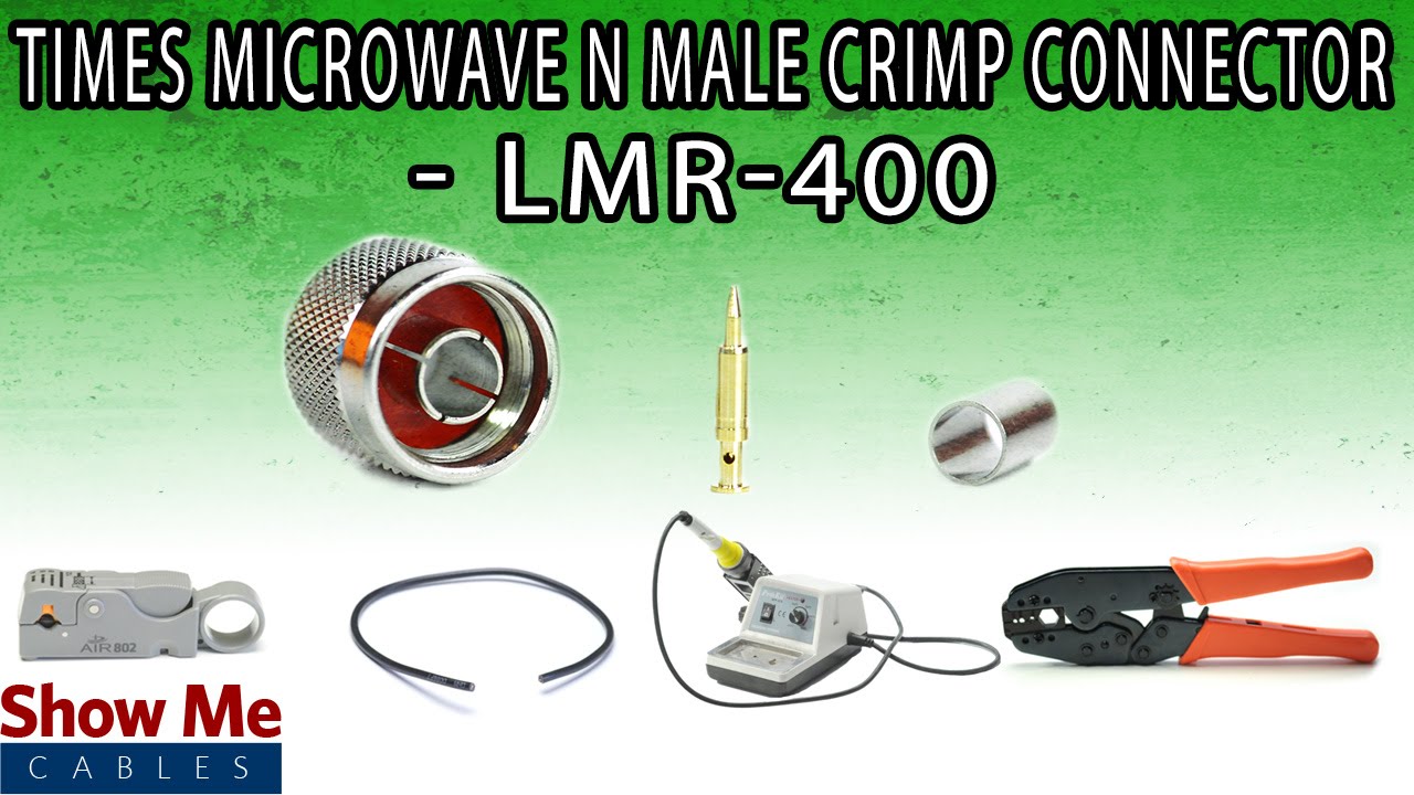 Times Microwave N Male Crimp Connector For LMR-400 - Perfect For DIY Installs!