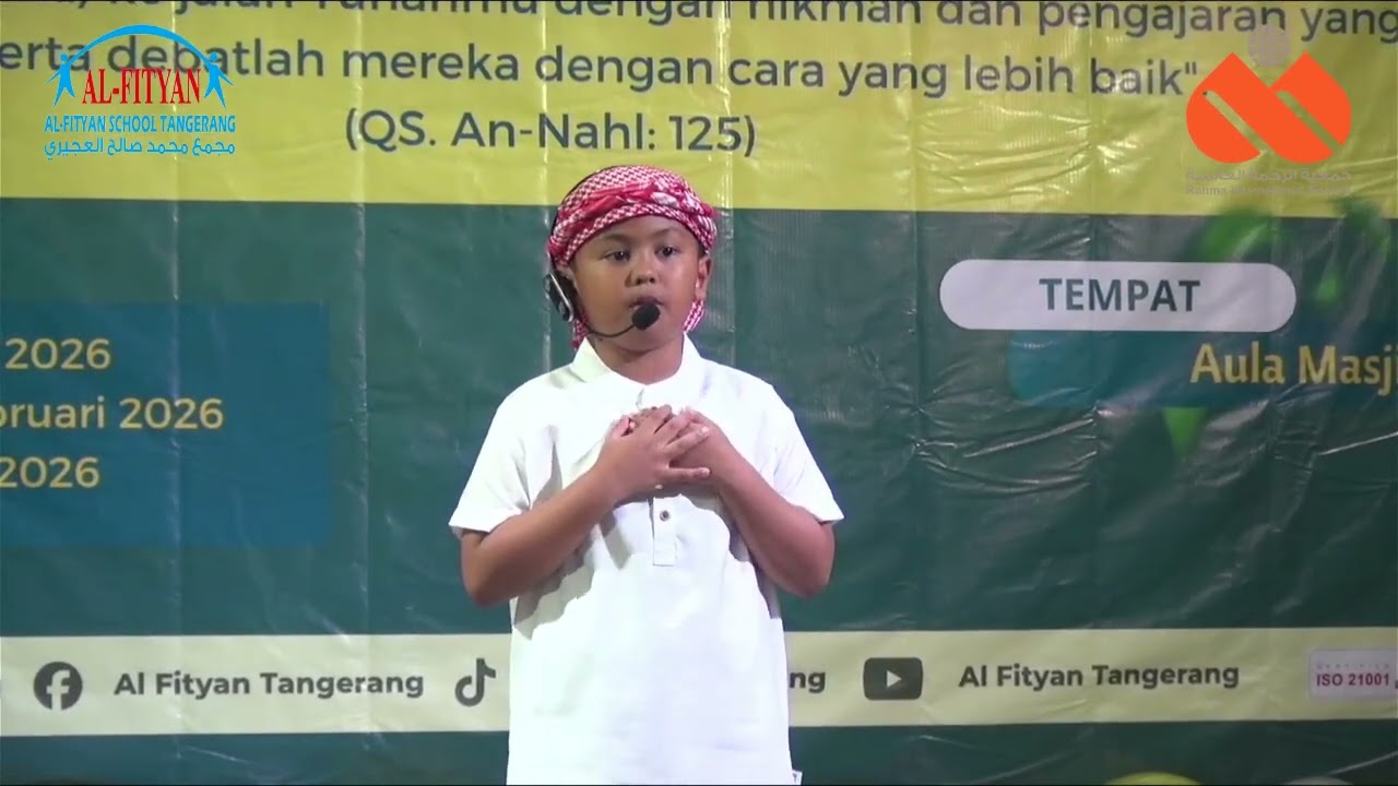Zahid Razqa Alqarni I SD Al Fityan School Tangerang. 
