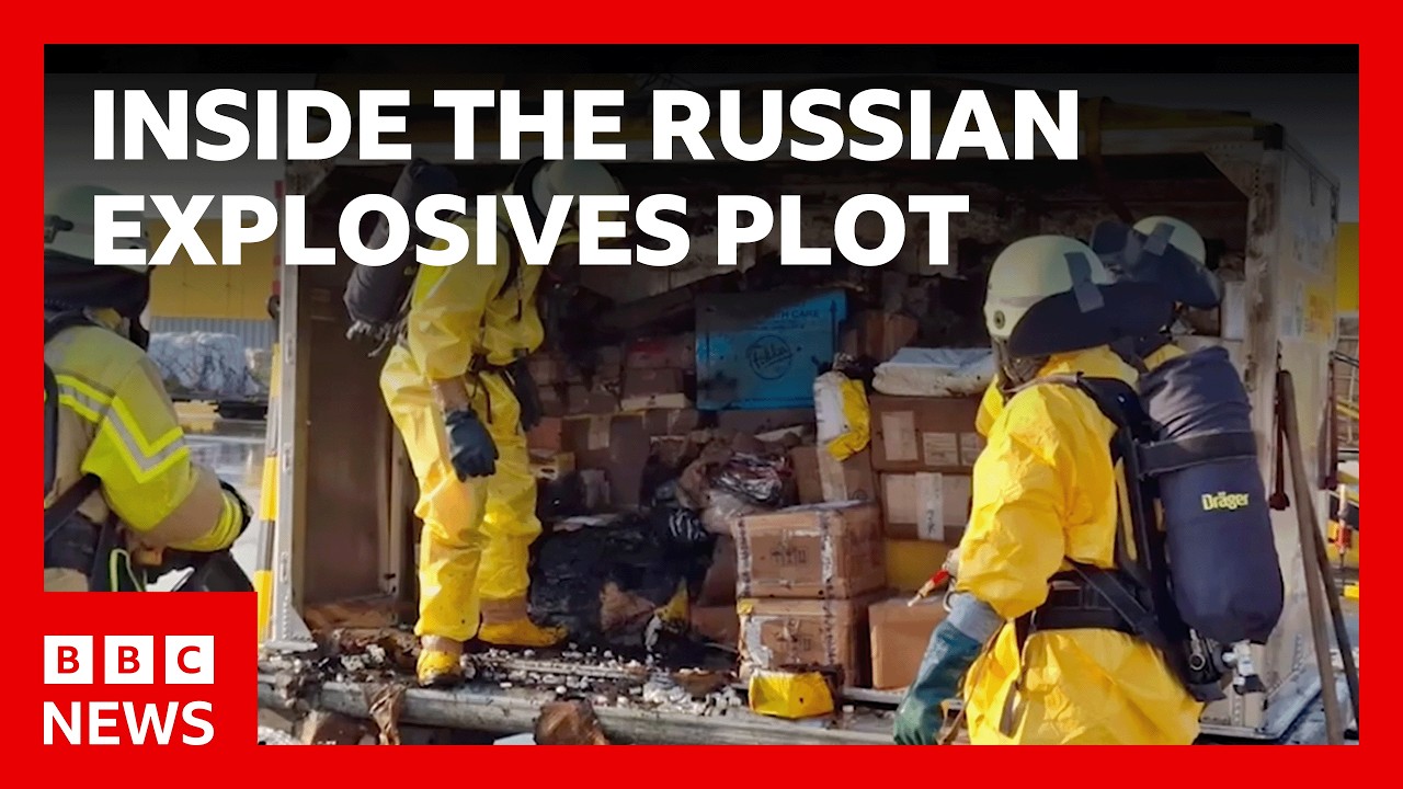 Inside the Russian explosives plot that sent incendiary parcels to the UK | BBC News