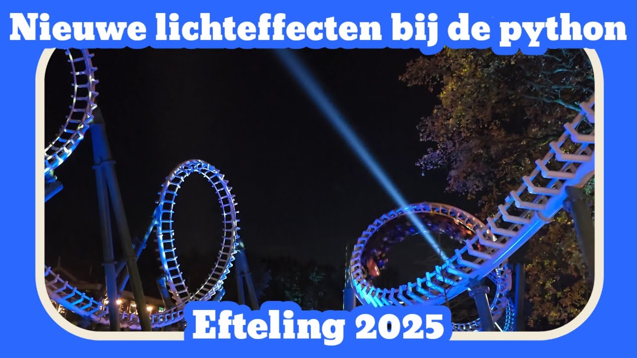 Nieuwe lichteffecten bij de python [Efteling 2025]