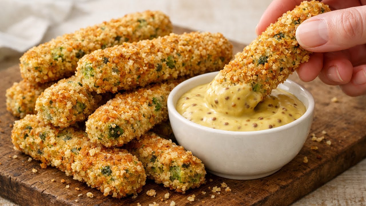 These baked lentil and couscous sticks are my favorite high-protein snack!
