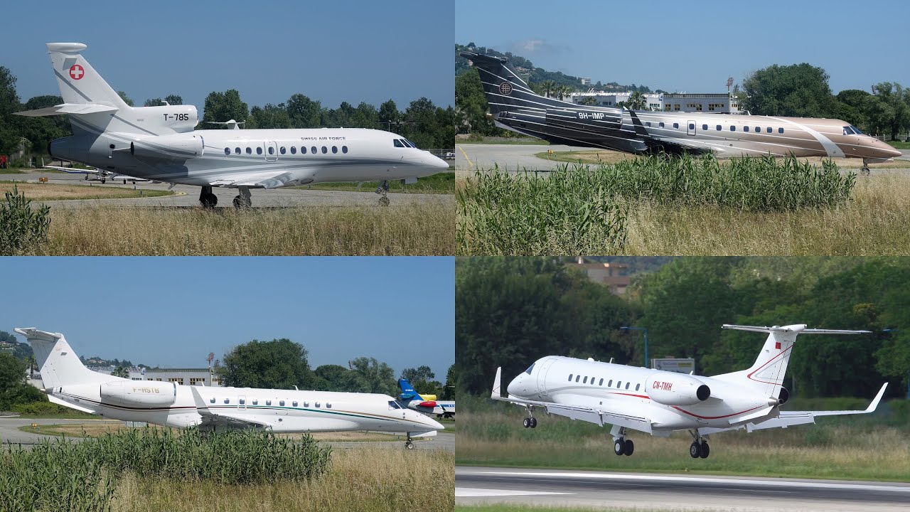 Cannes Film Festival Traffic | Bizjets, Military | Spotting at Cannes | 18th May 2024 [4K]
