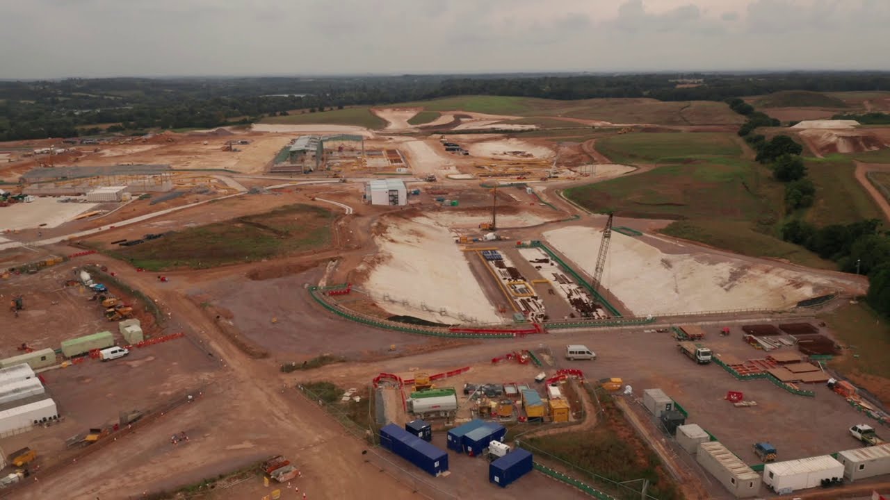 HS2 Chilterns Tunnel Site near West Hyde