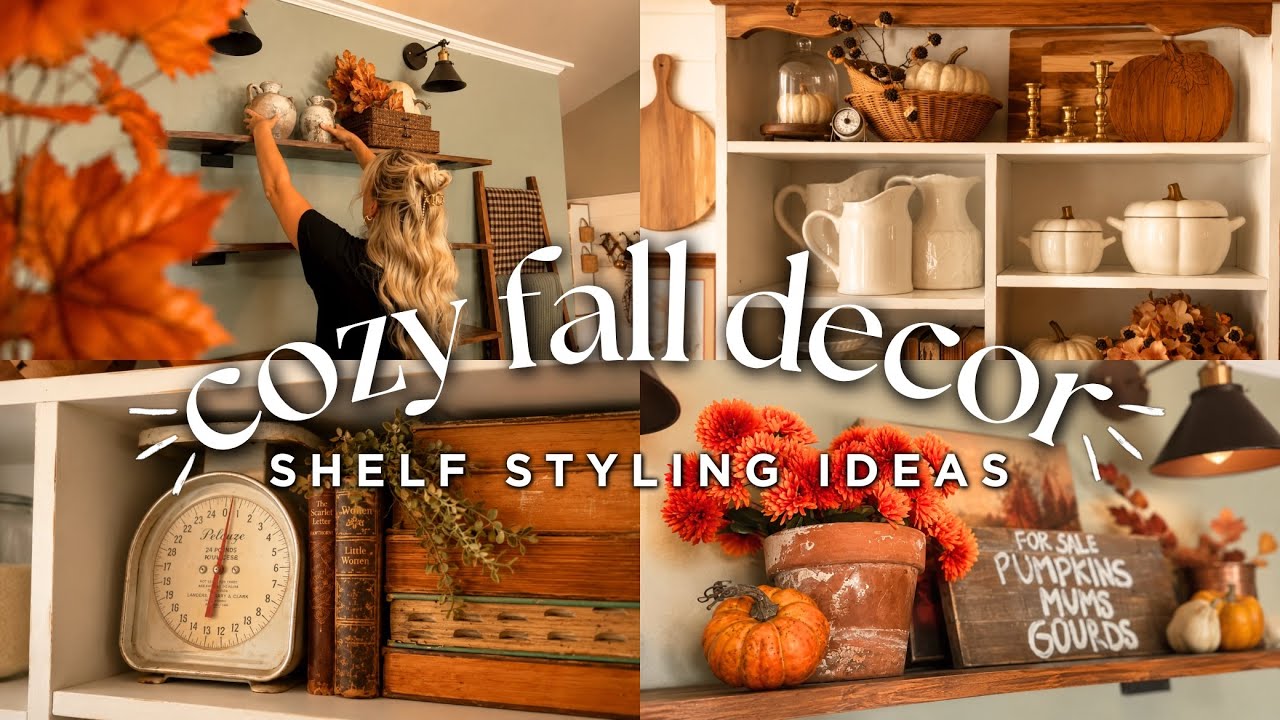 Fall Decorating Ideas for Shelves! 🍂