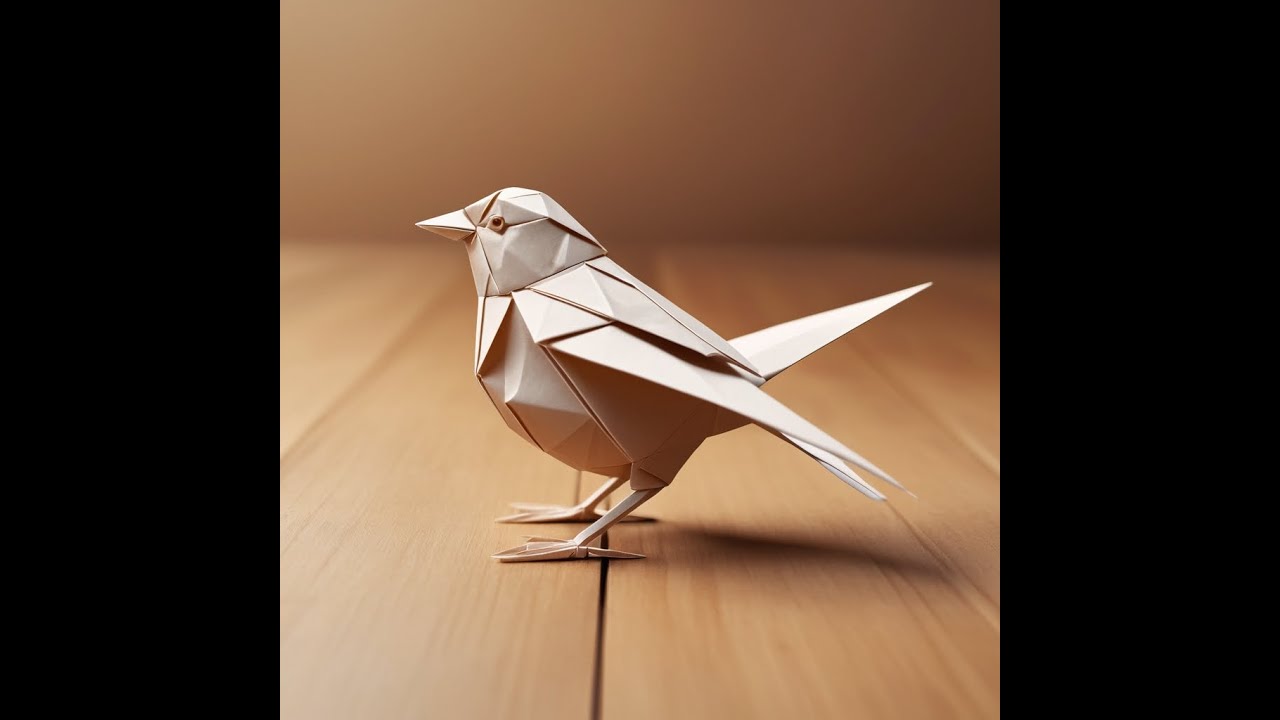 🐦 How to Make an Origami Sparrow – Easy Paper Bird Tutorial!