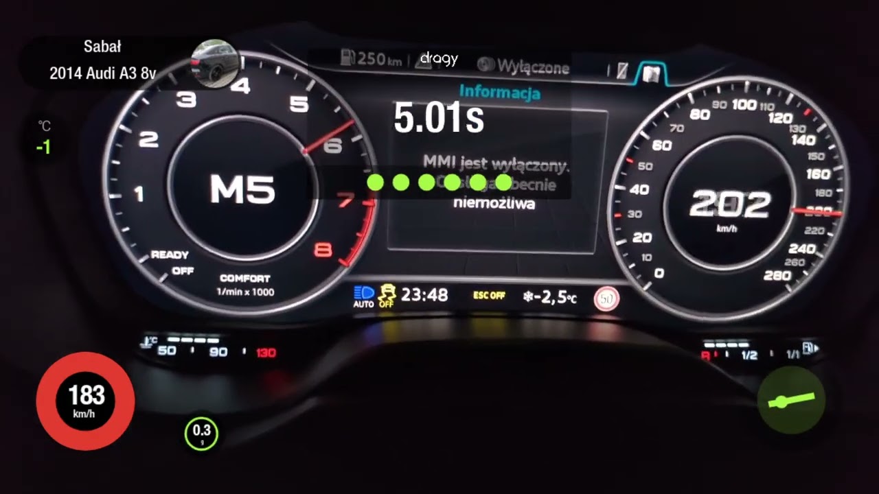 Audi A3 8v quattro turbosprężarki garett powermax2 100-200-250 dragu 