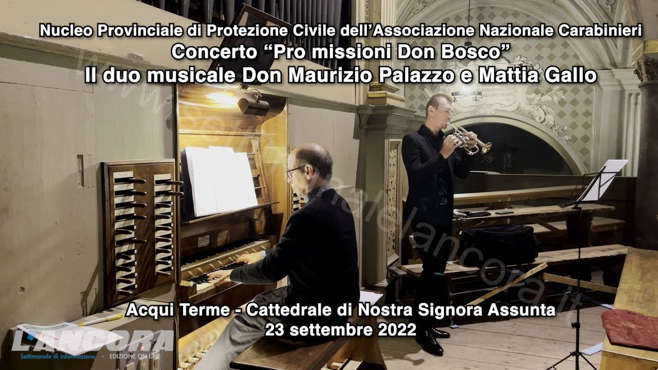 Acqui Terme - Il duo musicale Don Maurizio Palazzo e Mattia Gallo