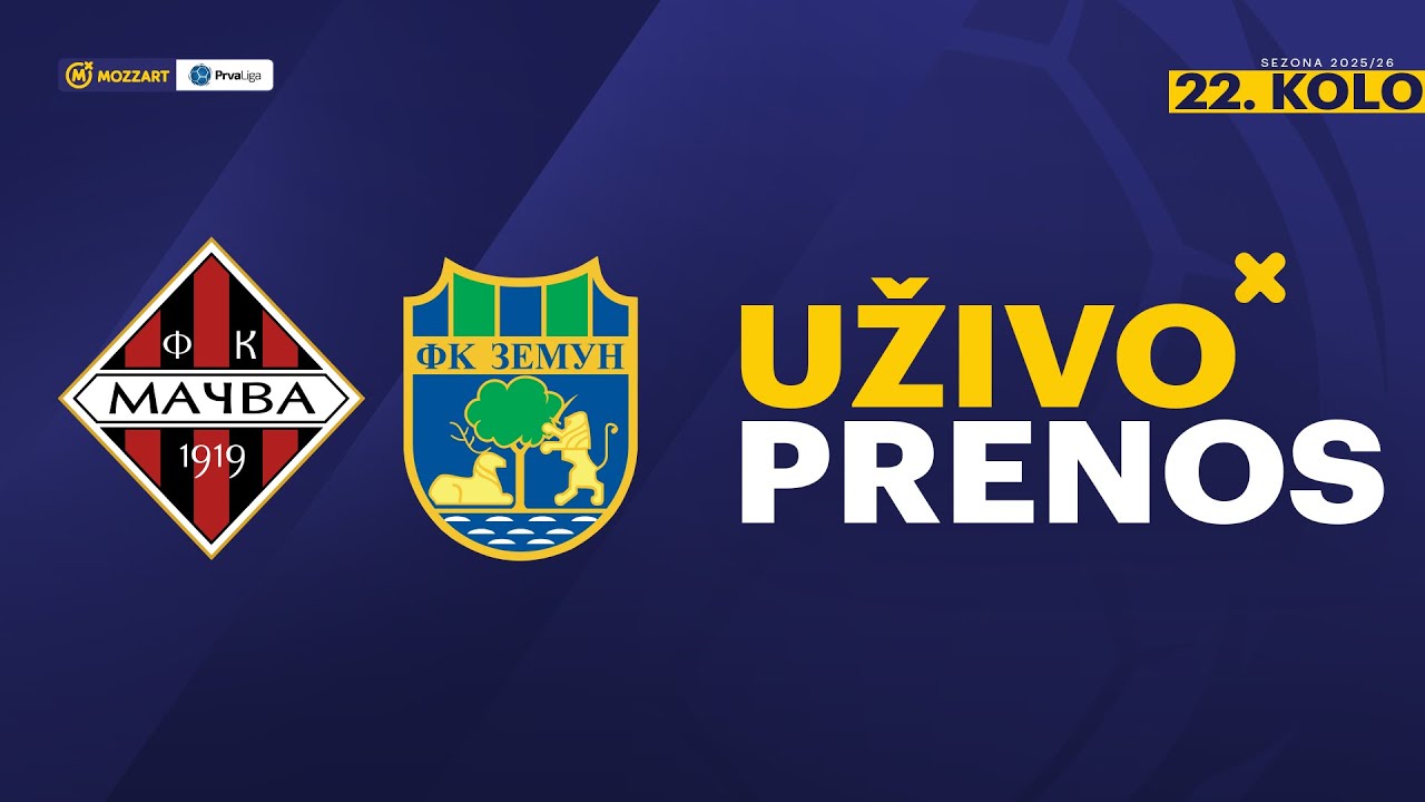 Mačva - Zemun Mozzart Bet Prva liga Srbije 2025/26 22. Kolo