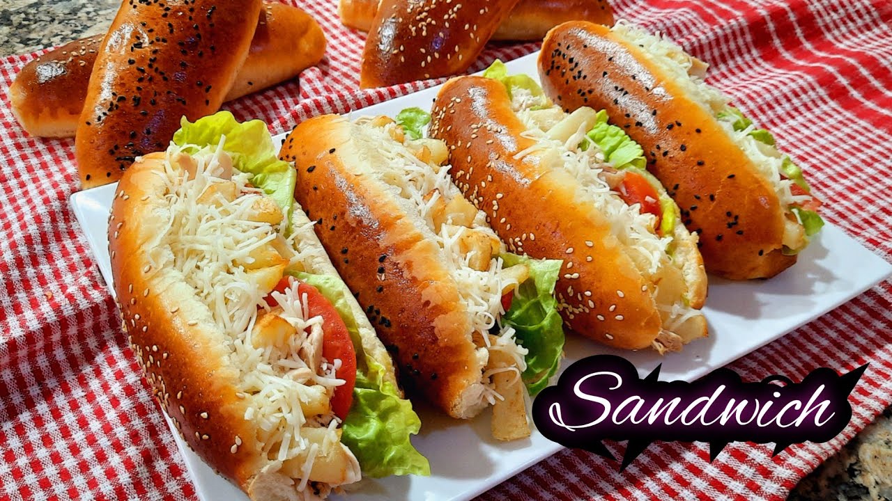 ساندويش🌮 بخبز و لا اروع 👌تقول بريوش😋 مراحش نستغنى عليه😅 بدون دلك و لا تعب خفيف ريشة✔