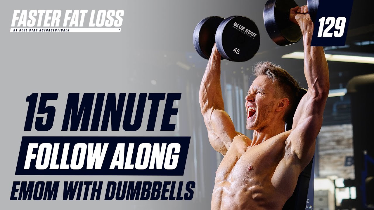 15 MIN Dumbbell EMOM Follow Along Workout | Faster Fat Loss™