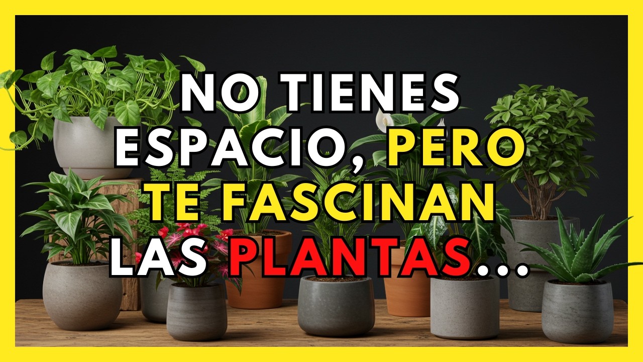 10 MEJORES PLANTAS para espacios pequeños Incluso si NO tienes luz
