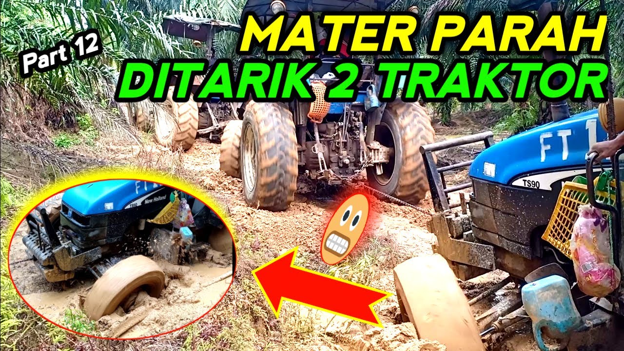 Traktor Sawit || Mater Parah Di Ladang Sawit Meruan Sarawak Malaysia timur part 12