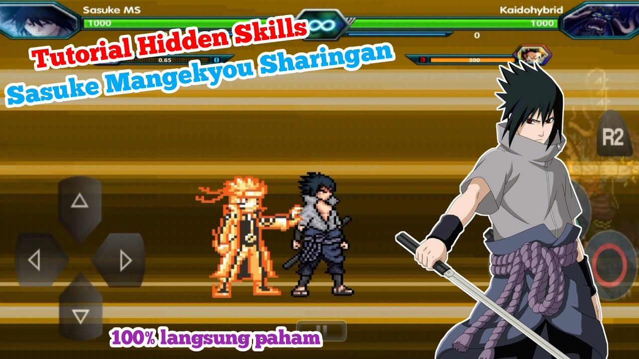 Tutorial 6 Hidden Skills Sasuke Mangekyou Sharingan BVN Apk Android 2024 | Bleach VS Naruto 3.3