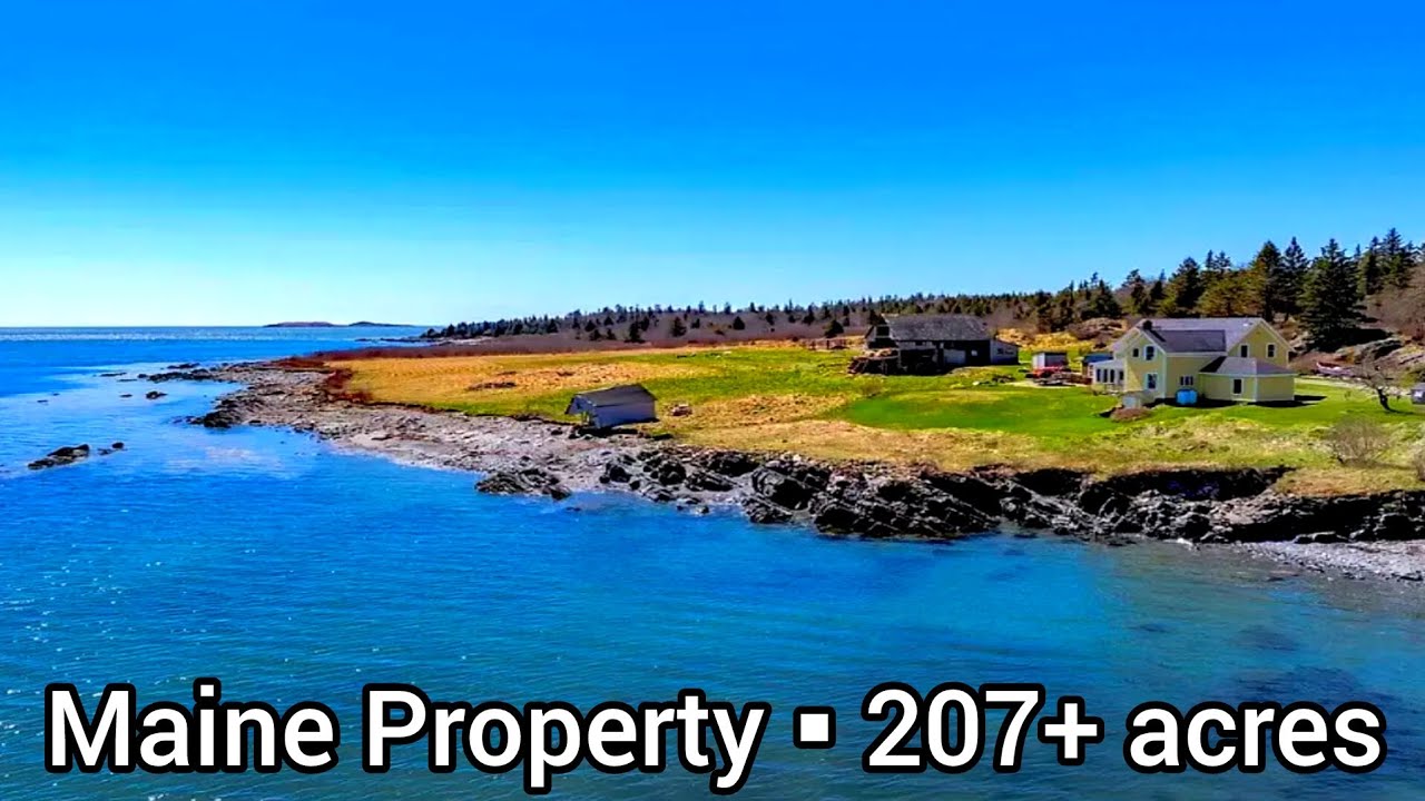 Maine Waterfront Property For Sale | 207+ acre | Maine Land For Sale | Maine Real Estate For Sale