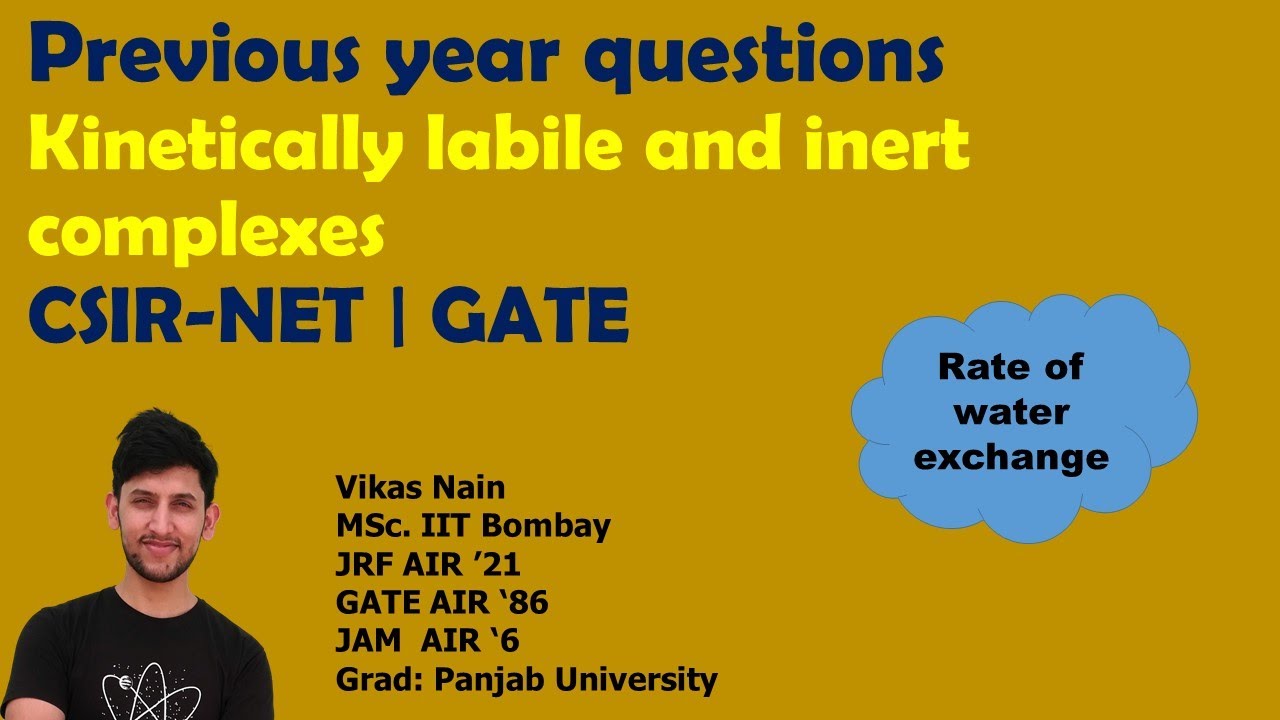 Labile and Inert Complexes | Previous year questions | CSIR-NET | GATE
