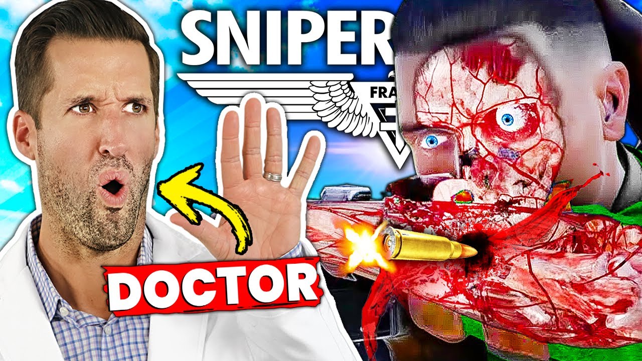 ВРАЧ смотрит на жестокие рентгеновские снимки из Sniper Elite 5