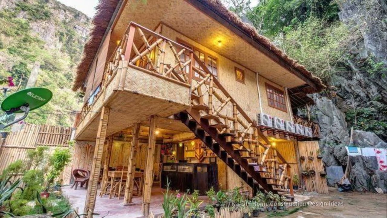 Modern Bamboo House Design Ideas | Ka- DIY Home Construcion Design Ideas #homedesign