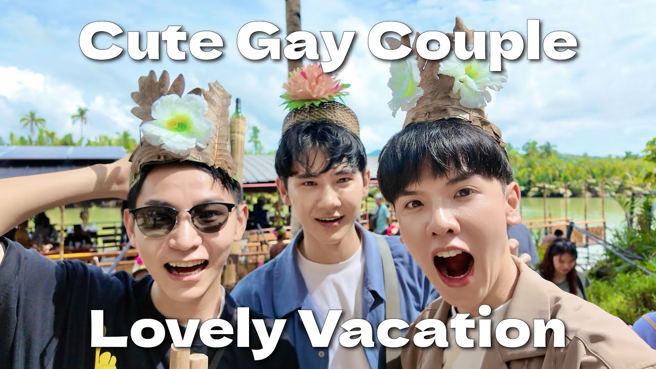A Gay couple celebrated New Year’s Eve on Bohol Island, Philippines.同志情侶在菲律賓薄荷島跨年