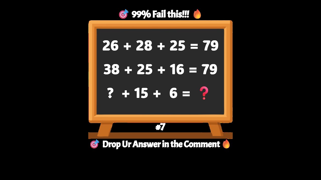 🔢 Math Puzzle Challenge &ndash; Don&rsquo;t Let This Puzzle Fool You 👀🔥 #MathPuzzleChallenge