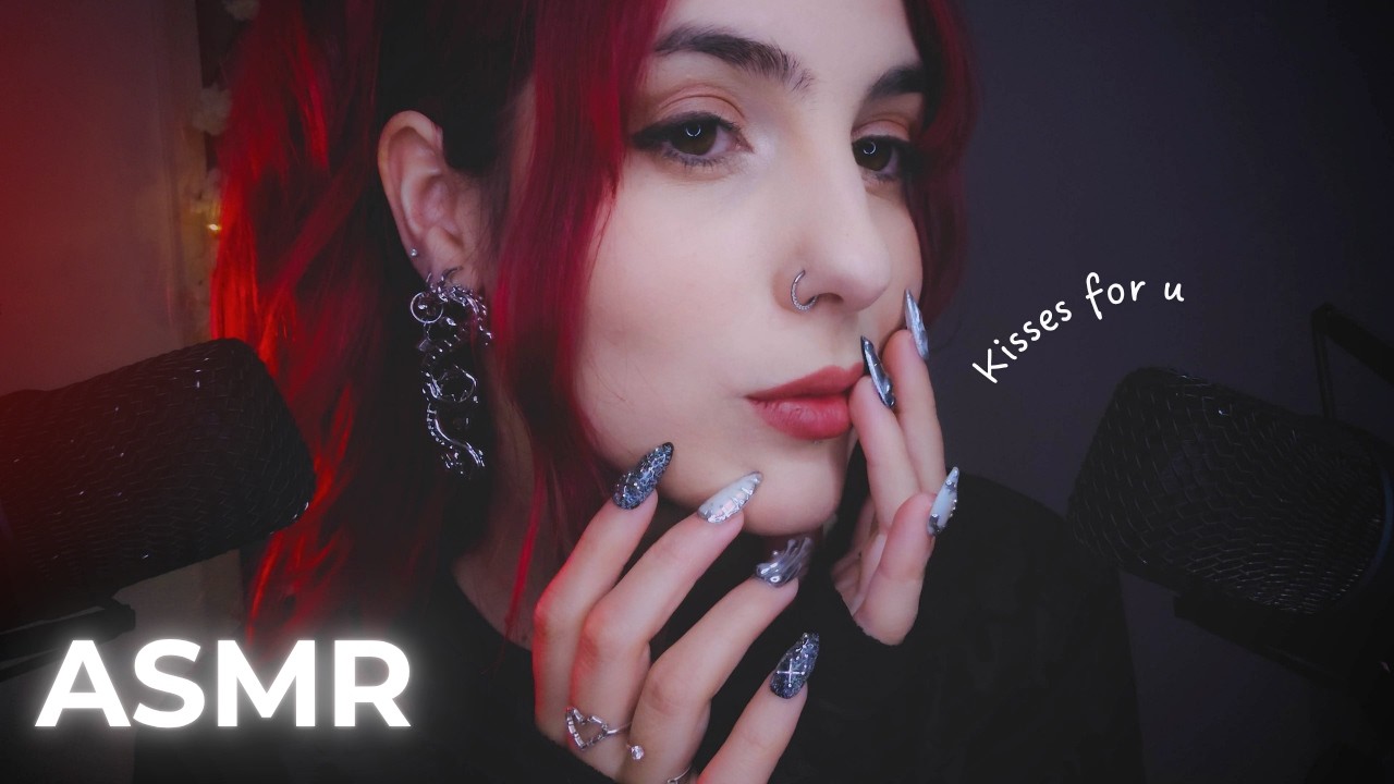 ASMR ✨ Goodnight Kisses, Whispers, Mouth Sounds & Ear Blowing ✨