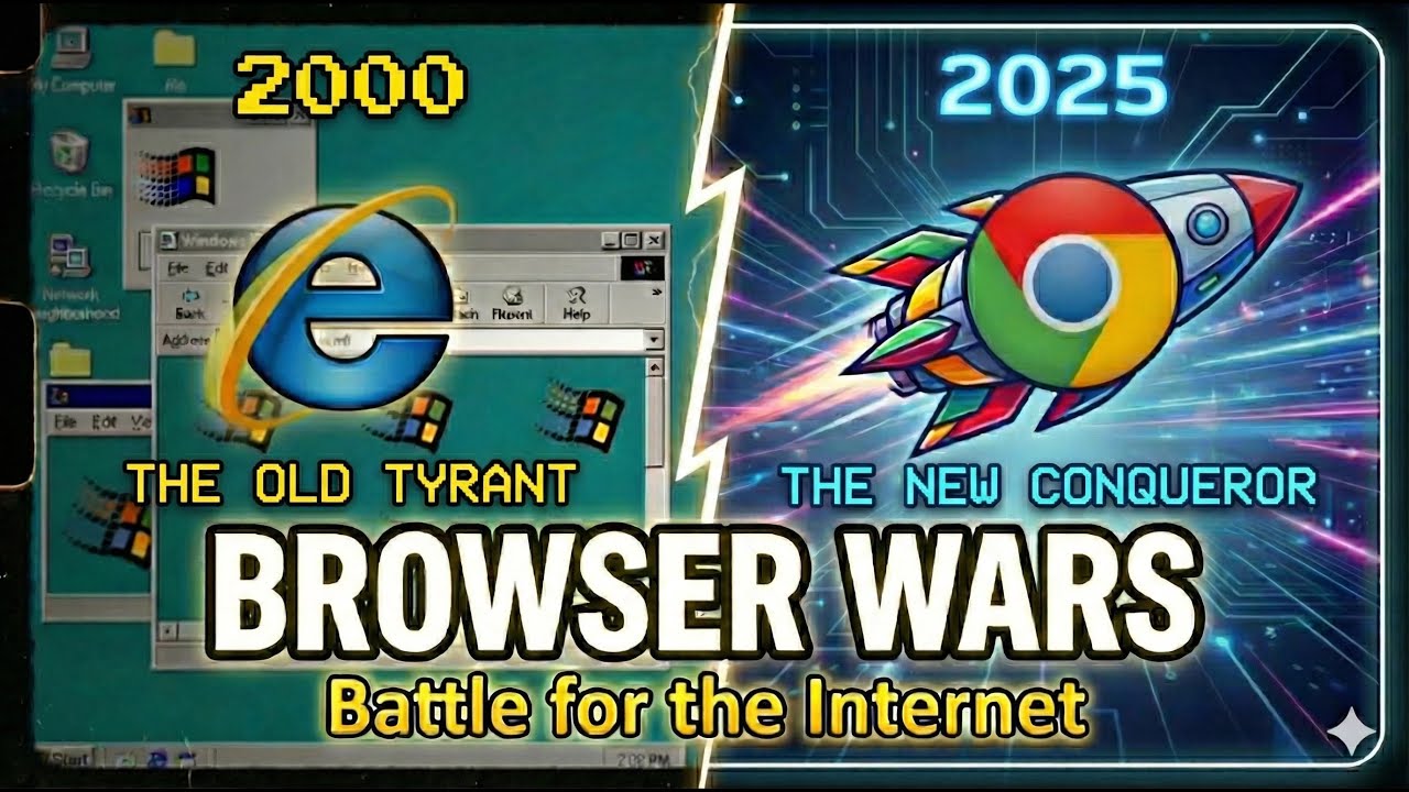 The Browser Wars: Internet Explorer vs. Chrome vs. Firefox (1995-2025)