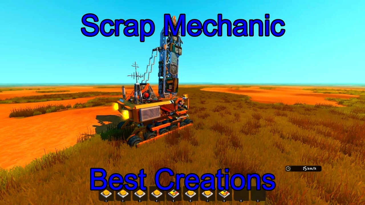 Scrap Mechanic Best Creations &ndash; Mobile Gun System, Animatronic & More | Epic Engineering Showcase