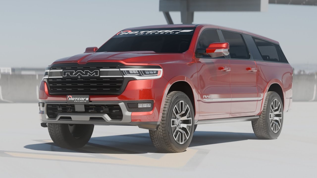 EXCLUSIVE RAM SUV Conversion Render | Pickup Turned Full-Size Performance SUV