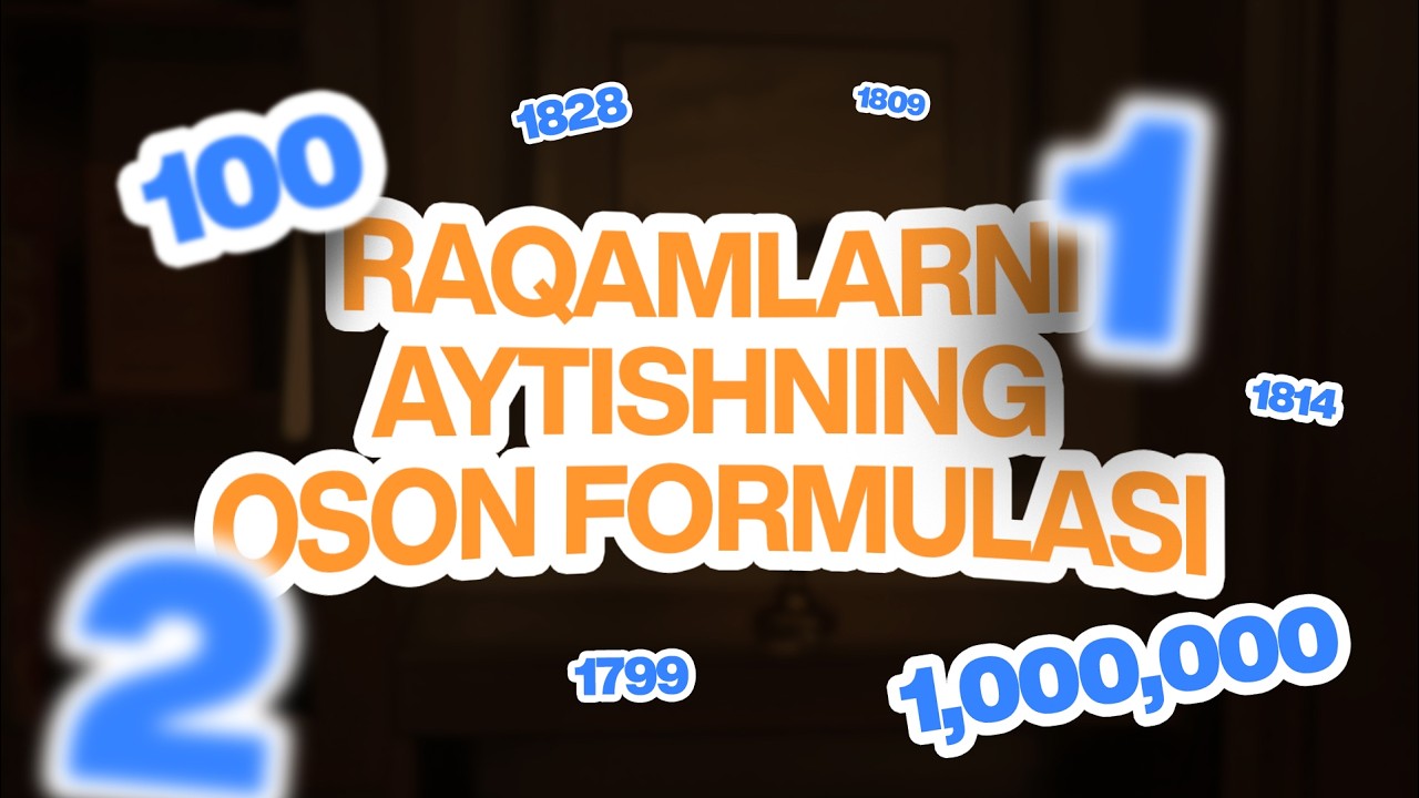 Atigi 8 daqiqada rus tilida sanashni o'rganing | RAZGOVOR.UZ