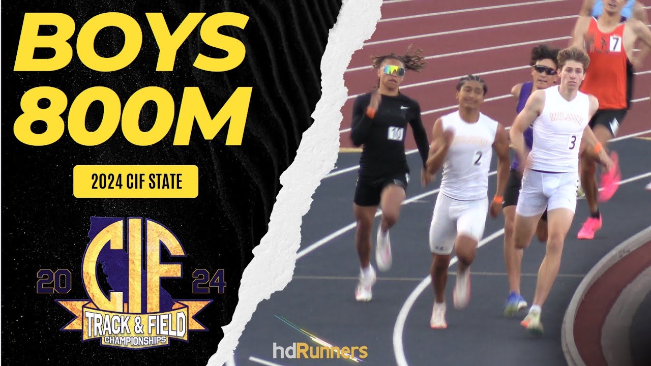 2024 TF - CIF State Meet - Чемпионат среди юношей на 800 м - Кейн Эванс 1:50.21!