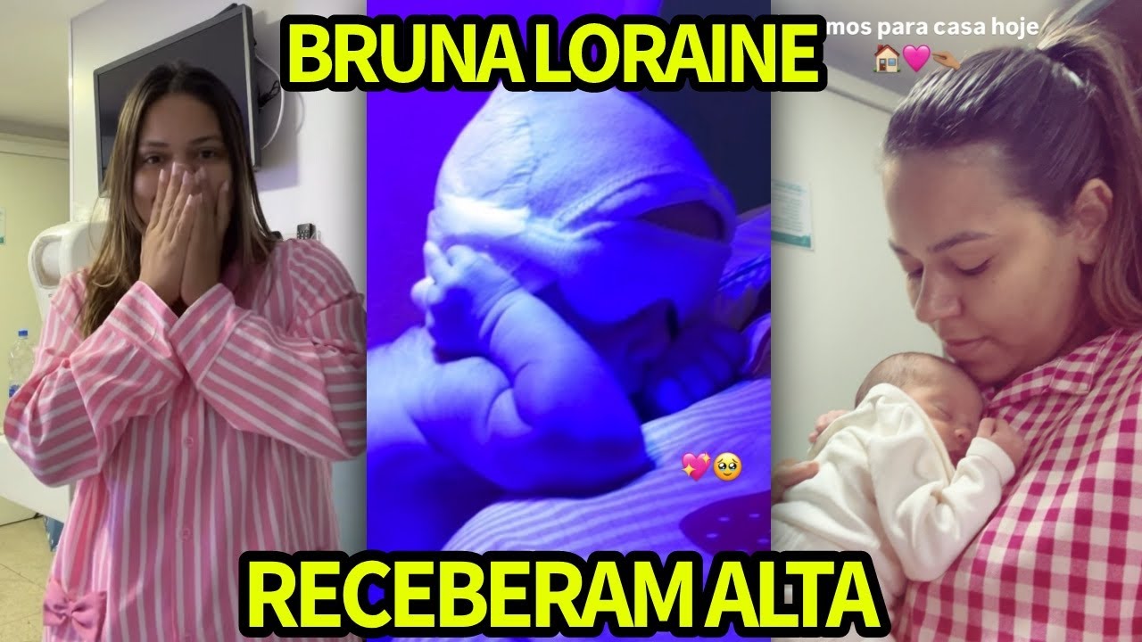 BRUNA LOHAINE ACABA DE RECEBE ALTA DO HOSPITAL COM SUA FILHA 