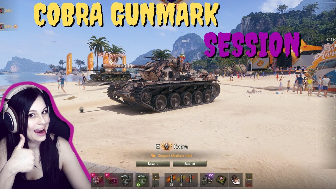 Cobra session 91% to 95 % gunmark I World of Tanks I