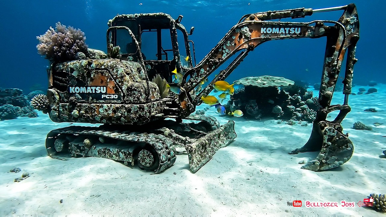 OMG!!! Abandoned KOMATSU PC30 Mini-Excavator 50 Years Under Ocean Floor! Rescues & Full Restoration