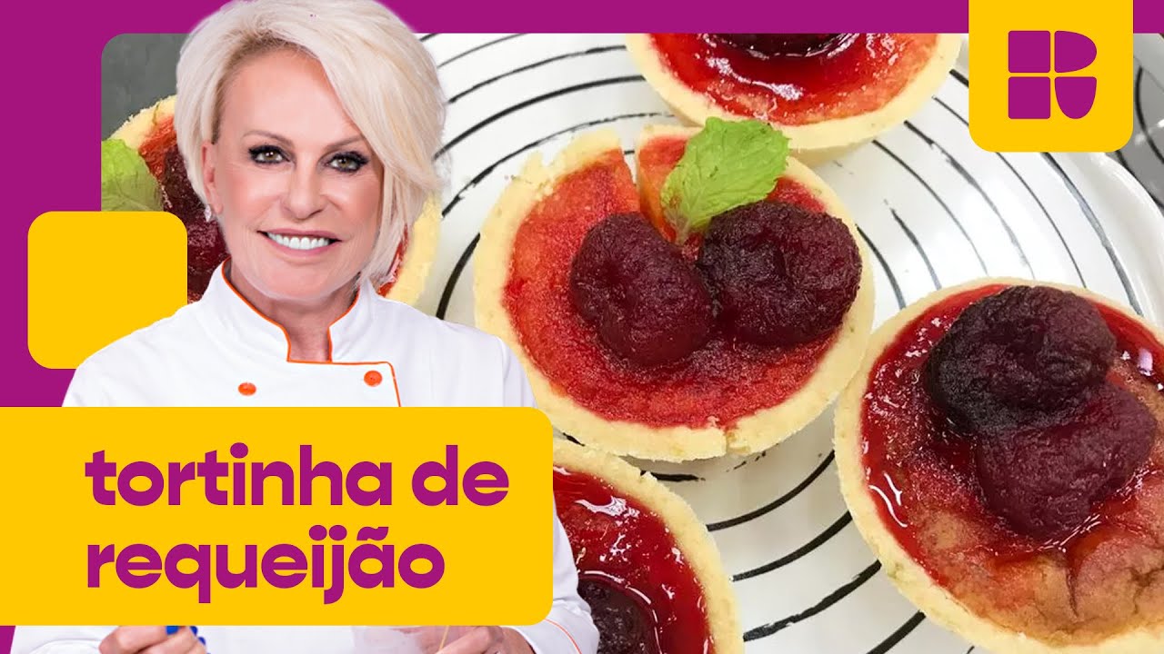 Tortinha de requeijão com calda de cereja! | Ana Maria Braga | Mais Você