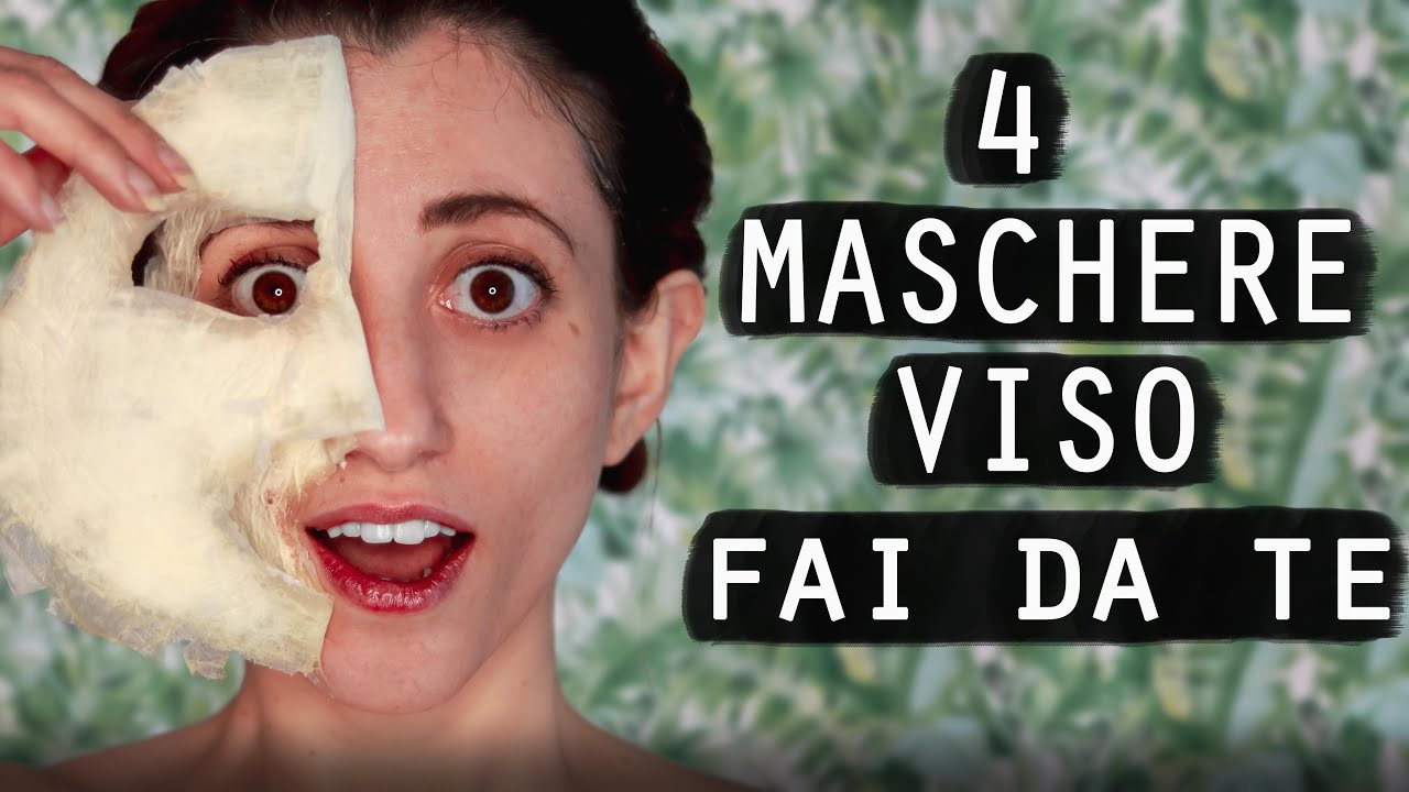 4 MASCHERE VISO FAI DA TE 💆‍♀️🦜🍃
