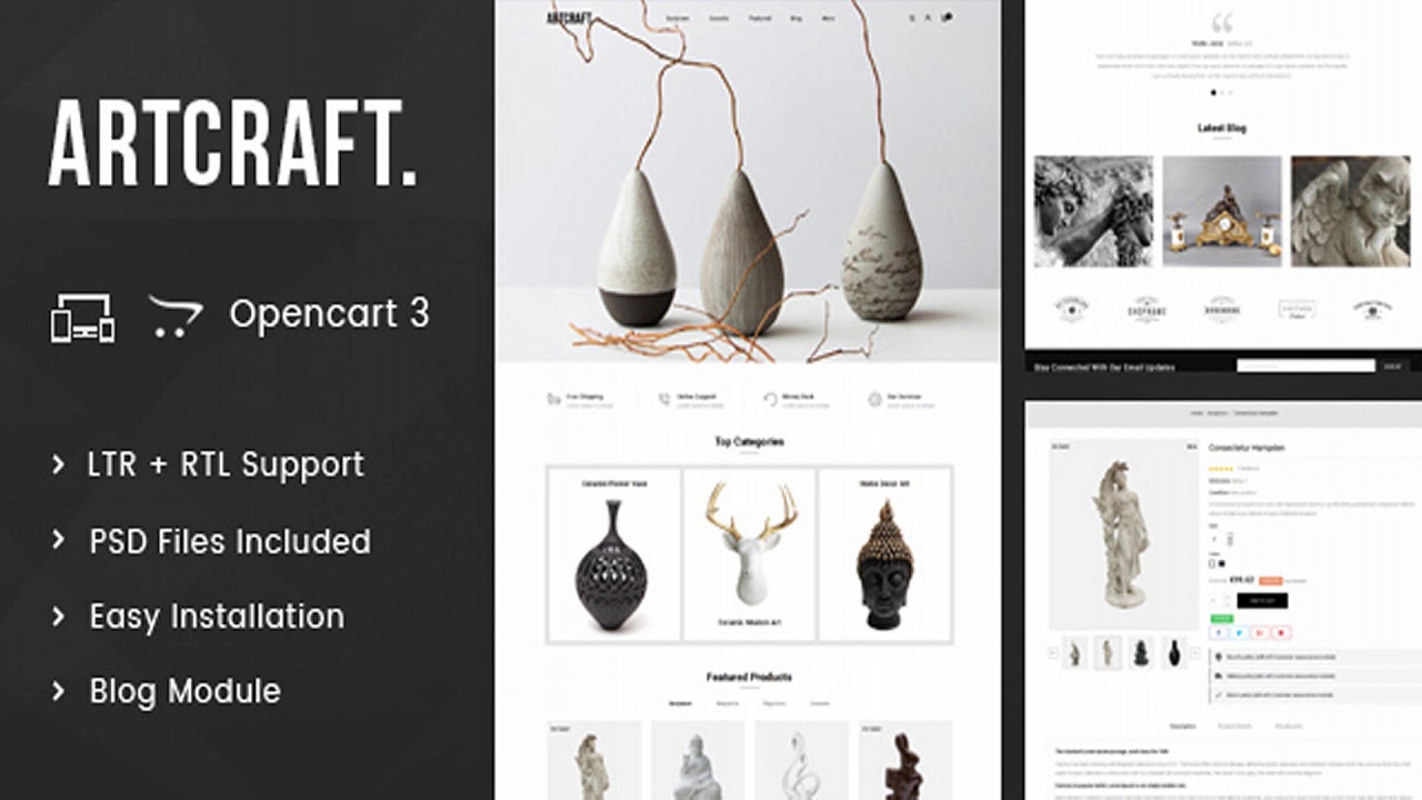 ArtCraft - Multipurpose OpenCart 3.x Responsive | Themeforest Website Templates and Themes