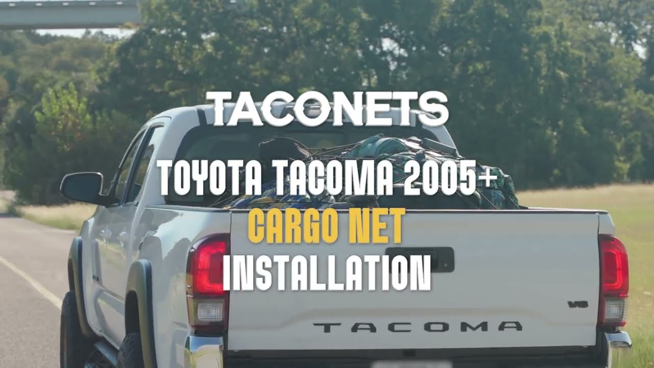 TACONETS Toyota Trucks - Cargo Net With Bed Rail Integration - Installation
