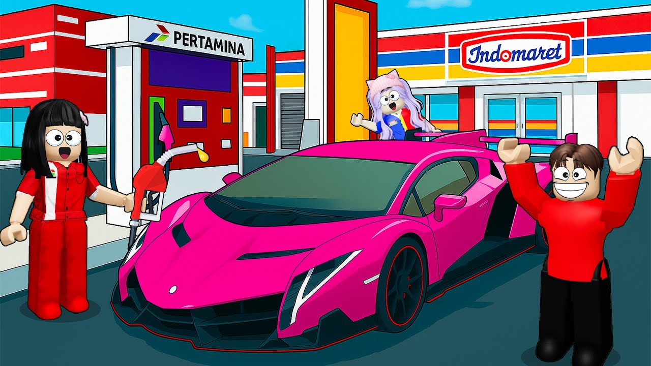 Yuta Mio Buat Pom Bensin Pertamina Terbesar Dan Ada Indomaret Nya | ROBLOX