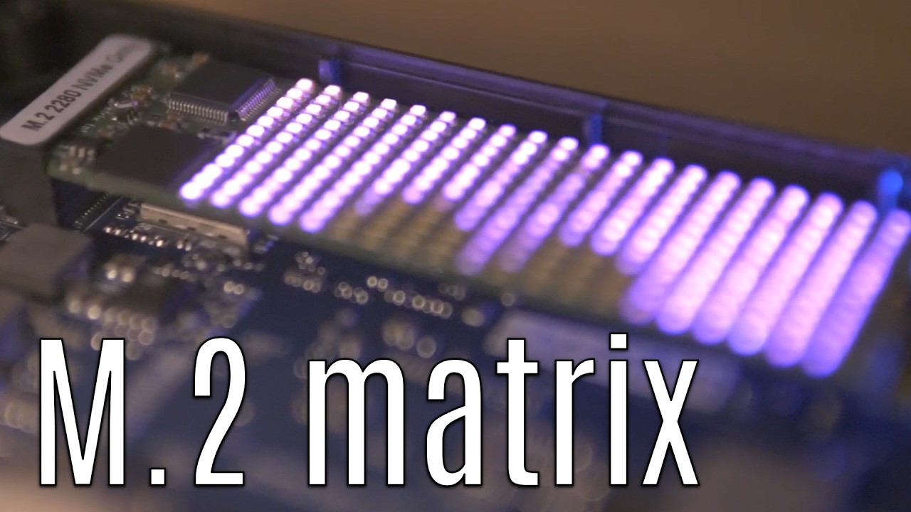 I made an M.2 LED matrix at home