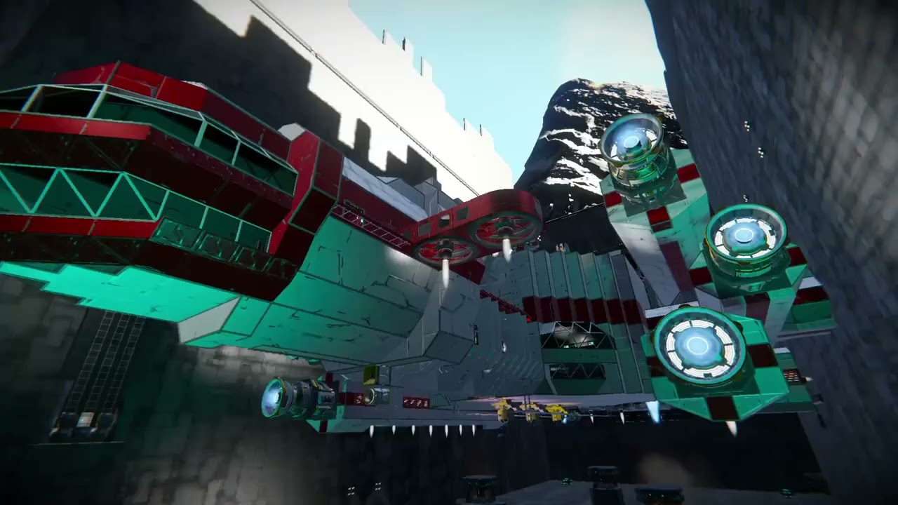 Space Engineers Sky Titan Launch Hangar