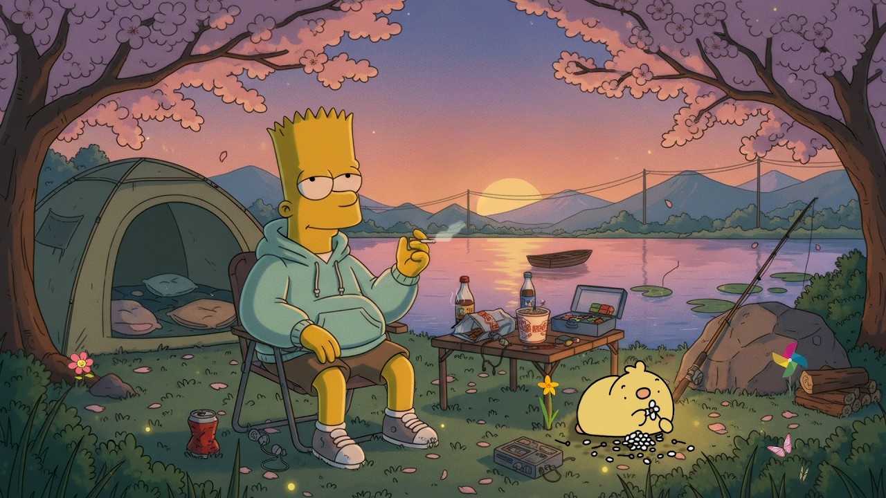 Lofi Summer Camp ⛺️ Peaceful Music To Relief Stress