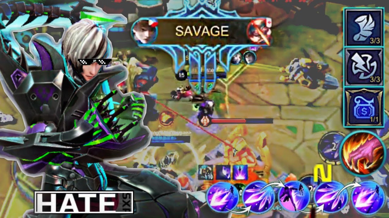 SAVAGE!!! SUPER FAST HAND GUSION COMBO BY EXE.HATE | GUSION GAMEPLAY | MLBB✓