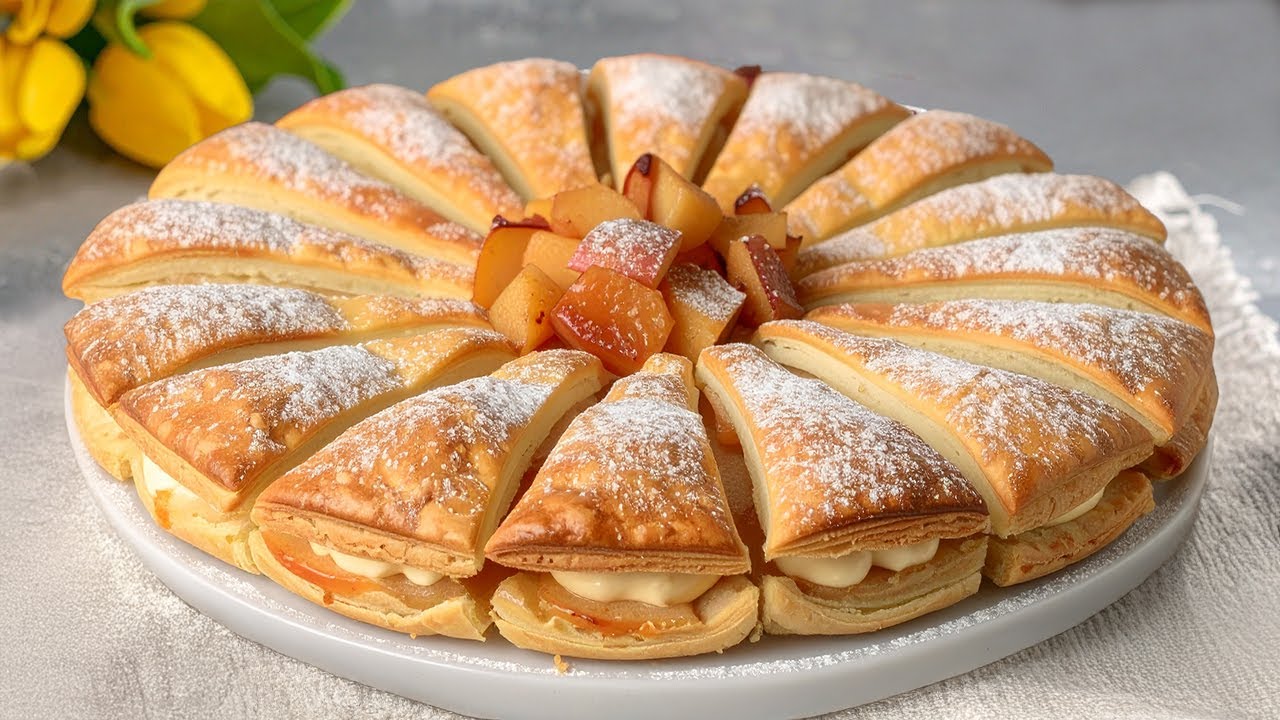 Яблочный пирог, который тает во рту! Все ищут этот рецепт! Просто и вкусно.