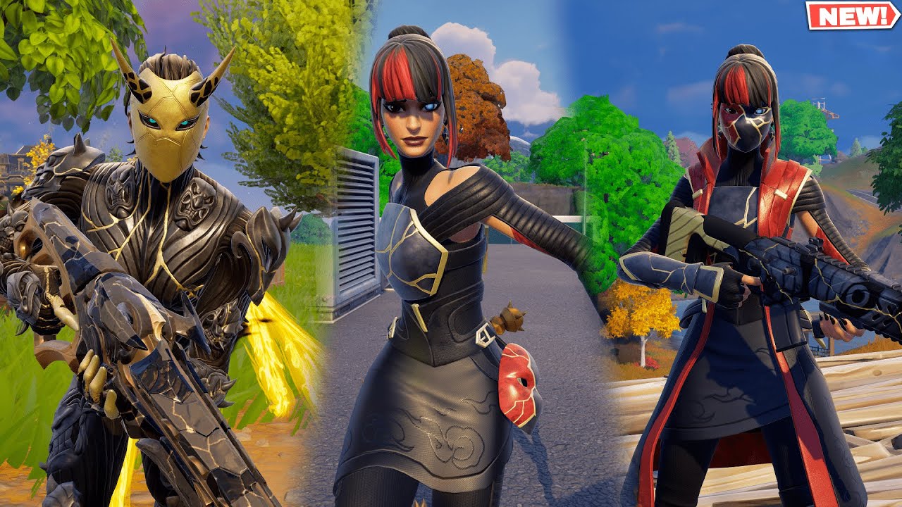 Fortnite MASK MAKER DAIGO & MERCENARY KOR Skins GAMEPLAY! (Masked Menace Bundle)