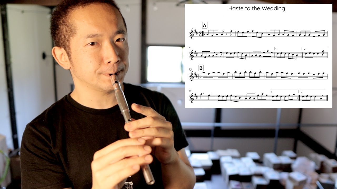 【初心者向けレッスン動画】「Haste to the Wedding」ティンホイッスルで吹いてみよう！