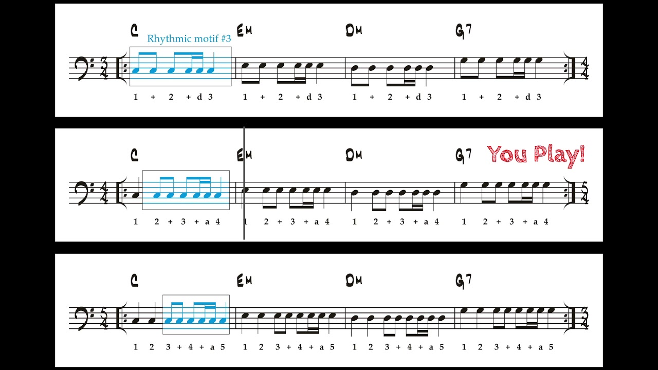 19-04 - B - Rhythmic Motifs & Meter Changes - Exercise #1