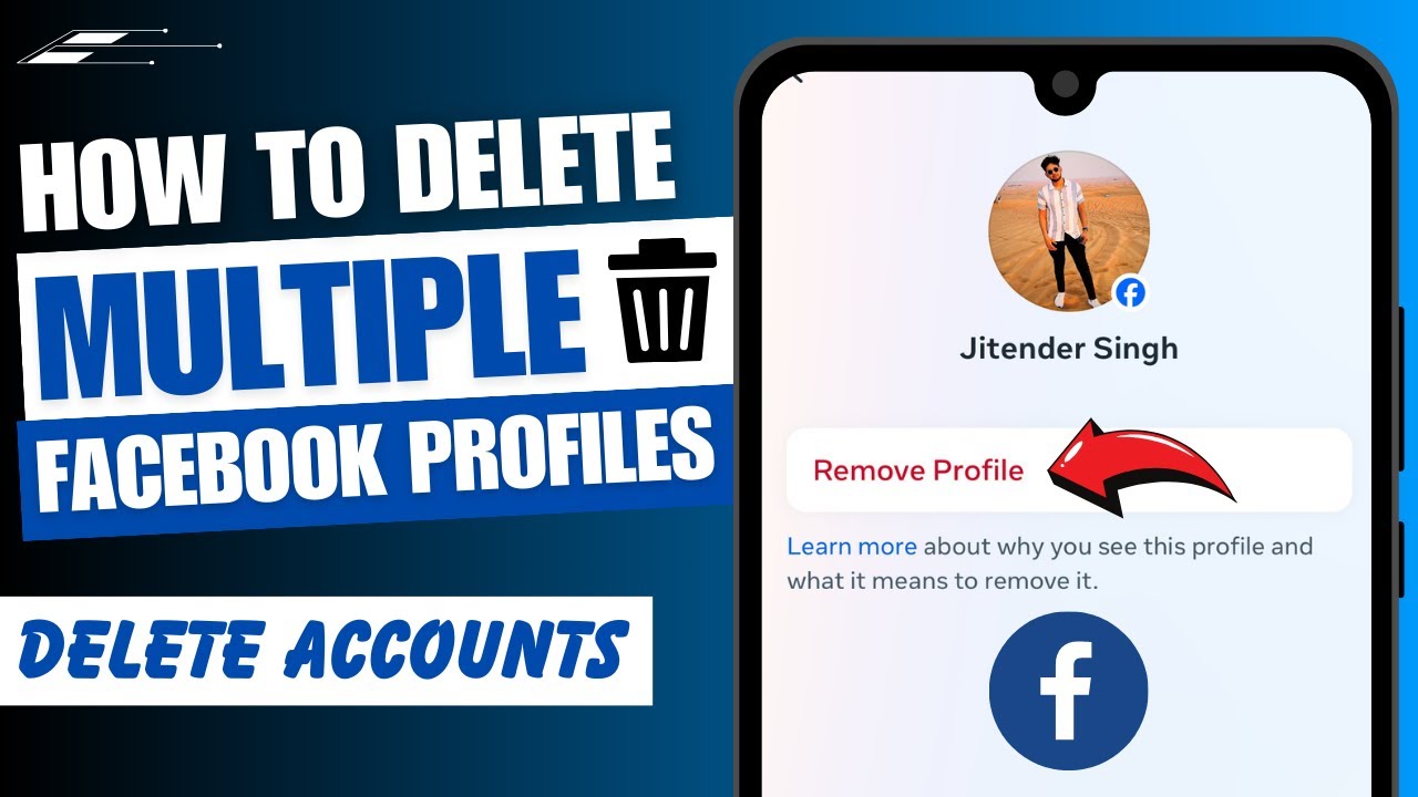 How to Delete Multiple Facebook Accounts | Delete Multiple Facebook Profiles