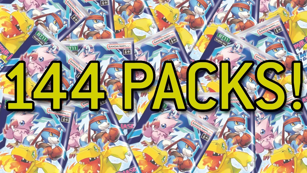Opening 144 Packs of NEW Digimon TCG Dimensional Phase!