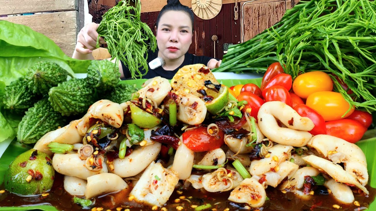 ตำไส้ตันเผ็ดๆนัวน้ำปลาร้าซดกรุบๆ เเกล้มมะระผักขาเเซ่บถึงใจ|ส้มซ่าพาเเซ่บ 6 มิถุนายน ค.ศ. 2025