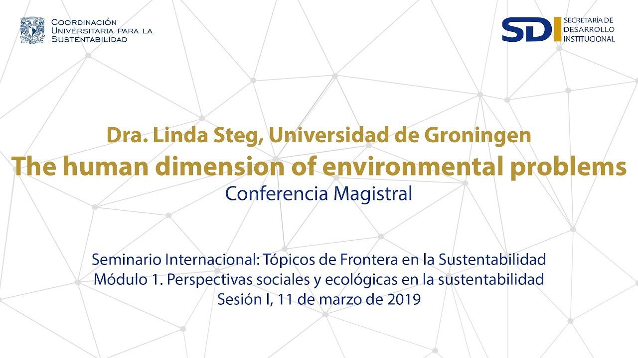 Linda Steg | The human dimension of environmental problems